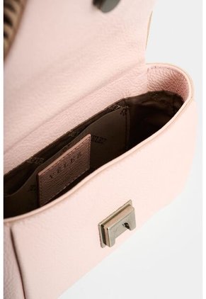Bandolera Mini Lili De Cuero Con Flecos Y Taches Para Mujer Bandolera Mini Lili De Cuero Con Flecos Y Taches Para Mujer Rosado VÉLEZ