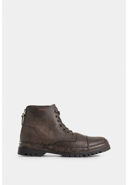 Botas Zipper De Cuero Para Hombre Acabado Envejecido Botas Zipper De Cuero Para Hombre Acabado Envejecido Cafe 43 Vélez