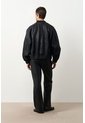 Chaqueta Bomber En Cuero Texturizado Para Hombre Calypso Chaqueta Bomber En Cuero Texturizado Para Hombre Calypso Negro XS VÉLEZ de Vélez