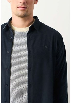 Camisa Manga Larga Bosa Para Hombre Semi Fitted Camisa Manga Larga Bosa Para Hombre Semi Fitted Azul Oscuro L VÉLEZ