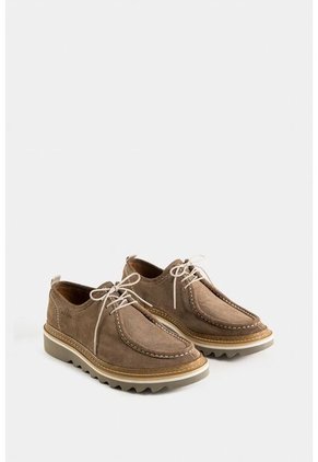 Zapatos Cordón Nova De Cuero Para Hombre Textura Gamuzada Zapatos Cordón Nova De Cuero Para Hombre Textura Gamuzada Arena 42 Vélez