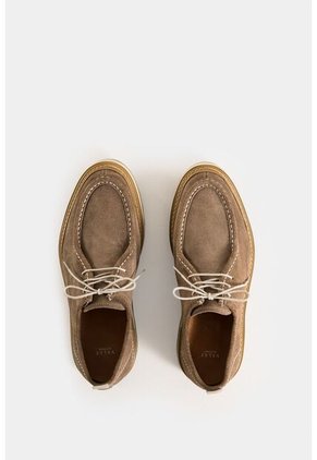 Zapatos Cordón Nova De Cuero Para Hombre Textura Gamuzada Zapatos Cordón Nova De Cuero Para Hombre Textura Gamuzada Arena 42 Vélez