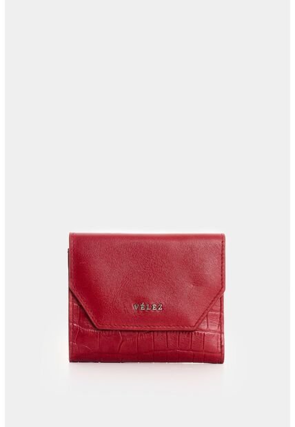 Billetera En Cuero Para Mujer Acari Billetera En Cuero Para Mujer Acari Rojo VÉLEZ