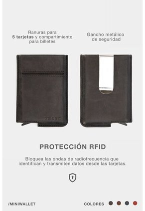 Porta Documentos De Cuero Miniwallet Porta Documentos De Cuero Miniwallet Rojo Vélez