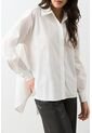 Camisa Manga Larga Oversized Para Mujer Astra Camisa Manga Larga Oversized Para Mujer Astra Crema M VÉLEZ de Vélez