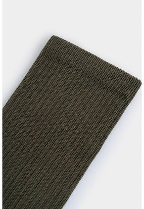 Calcetines Media Pierna Acanalado Para Hombre Diseño Deportivo Calcetines Media Pierna Acanalado Para Hombre Diseño Deportivo Verde XS VÉLEZ