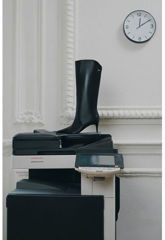 Botas De Tacón Lanceolata De Cuero Para Mujer Silueta Punta Botas De Tacón Lanceolata De Cuero Para Mujer Silueta Punta Negro 39 VÉLEZ Vélez