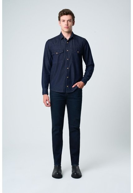 Jean Sirio De Algodón Orgánico Para Hombre Silueta Semi Ajustada Jean Sirio De Algodón Orgánico Para Hombre Silueta Semi Ajustada Azul 42 VÉLEZ