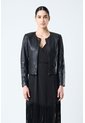 Chaqueta De Cuero Para Mujer Denver Chaqueta De Cuero Para Mujer Denver Negro XL VÉLEZ de Vélez