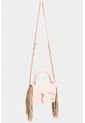 Bandolera Mini Garniel De Cuero Con Flecos Para Mujer Bandolera Mini Garniel De Cuero Con Flecos Para Mujer Rosado VÉLEZ de Vélez
