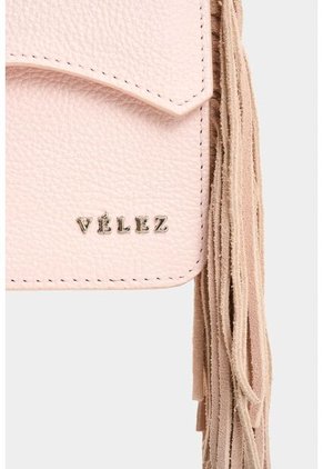Bandolera Mini Garniel De Cuero Con Flecos Para Mujer Bandolera Mini Garniel De Cuero Con Flecos Para Mujer Rosado VÉLEZ