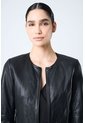 Chaqueta De Cuero Para Mujer Denver Chaqueta De Cuero Para Mujer Denver Negro XL VÉLEZ de Vélez