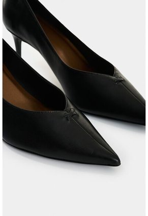 Tacones Jacinto De Cuero Para Mujer Stiletto Tacones Jacinto De Cuero Para Mujer Stiletto Negro 38 VÉLEZ