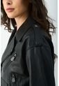 Chaqueta Biker De Cuero Para Mujer Tessa Chaqueta Biker De Cuero Para Mujer Tessa Negro M VÉLEZ de Vélez