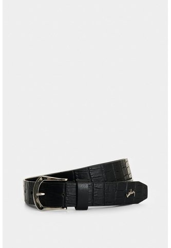 Cinturón Unifaz Pradera De Cuero Para Mujer Grabado Cinturón Unifaz Pradera De Cuero Para Mujer Grabado Negro XL VÉLEZ Vélez