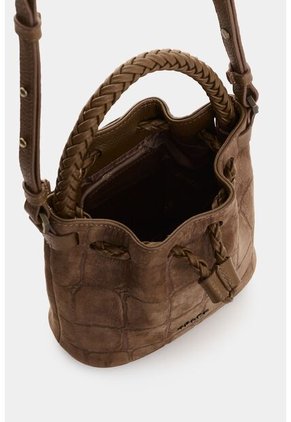 Bandolera En Gamuza Para Mujer Bruma Bandolera En Gamuza Para Mujer Bruma Tabaco VÉLEZ