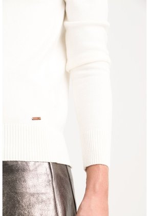 Sweater Tejido Básico Maqui Para Mujer Cuello Tortuga Sweater Tejido Básico Maqui Para Mujer Cuello Tortuga Crema XS VÉLEZ
