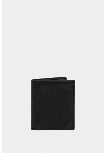 Billetera Lucca De Cuero Para Hombre Detalle Contraste Billetera Lucca De Cuero Para Hombre Detalle Contraste Negro Vélez