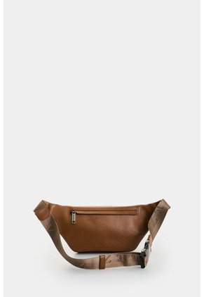 Riñonera Mini De Cuero Con Detalle Tejido Para Hombre Brunet 2.0 Riñonera Mini De Cuero Con Detalle Tejido Para Hombre Brunet 2.0 Miel VÉLEZ