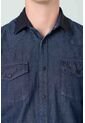 Sobrecamisa Alcor Manga Larga De Algodón Para Hombre Detalles Cuero Sobrecamisa Alcor Manga Larga De Algodón Para Hombre Detalles Cuero Azul Oscuro M VÉLEZ de Vélez