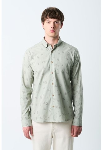 Camisa Manga Larga Semi Fitted Para Hombre Asiri Camisa Manga Larga Semi Fitted Para Hombre Asiri Agua Marina XL VÉLEZ Vélez