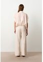 Camisa Manga Corta En Lino Para Mujer Faro Camisa Manga Corta En Lino Para Mujer Faro Crema XS VÉLEZ de Vélez