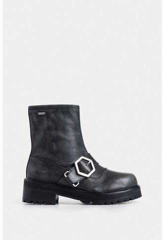 Botines Chelsea Noir De Cuero Brush Off Para Mujer Tipo Rider Botines Chelsea Noir De Cuero Brush Off Para Mujer Tipo Rider Negro 40 VÉLEZ Vélez
