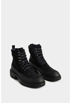 Botas Neu De Cuero Para Hombre Suela Tractorada Botas Neu De Cuero Para Hombre Suela Tractorada Negro 43 Vélez