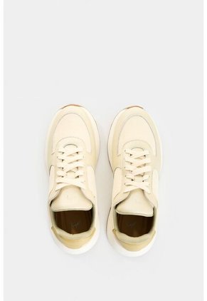 Tenis En Lona Y Cuero Para Mujer Miski Tenis En Lona Y Cuero Para Mujer Miski Crema 37 VÉLEZ