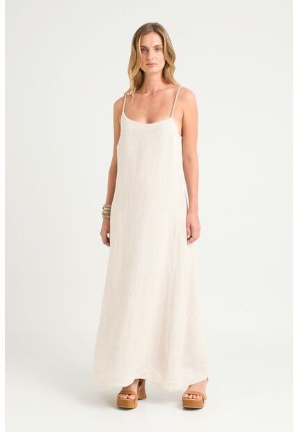 Vestido Luze En Tejido Plano Para Mujer Cargadera Trenzada Vestido Luze En Tejido Plano Para Mujer Cargadera Trenzada Arena 12 VÉLEZ