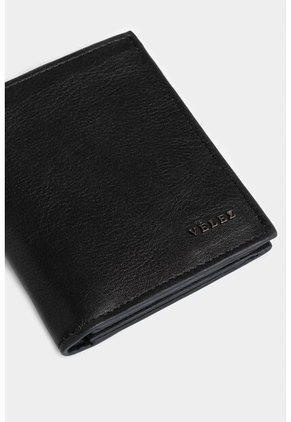 Billetera Lucca De Cuero Para Hombre Detalle Contraste Billetera Lucca De Cuero Para Hombre Detalle Contraste Negro Vélez