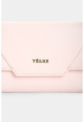 Billetera En Cuero Para Mujer Taupe Billetera En Cuero Para Mujer Taupe Rosado VÉLEZ