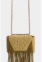 Bandolera Mini Lili De Cuero Con Flecos Y Taches Para Mujer Bandolera Mini Lili De Cuero Con Flecos Y Taches Para Mujer Verde Oliva VÉLEZ de Vélez