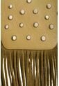 Bandolera Mini Lili De Cuero Con Flecos Y Taches Para Mujer Bandolera Mini Lili De Cuero Con Flecos Y Taches Para Mujer Verde Oliva VÉLEZ de Vélez