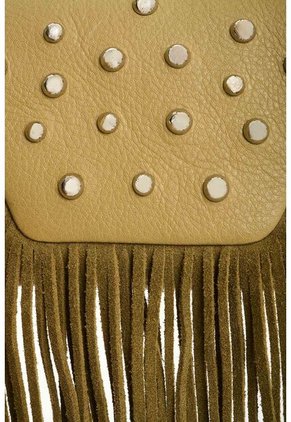 Bandolera Mini Lili De Cuero Con Flecos Y Taches Para Mujer Bandolera Mini Lili De Cuero Con Flecos Y Taches Para Mujer Verde Oliva VÉLEZ