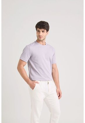 Camiseta Micropima Arizona Para Hombre Semi Ajustada Camiseta Micropima Arizona Para Hombre Semi Ajustada Lila XL VÉLEZ