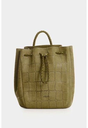 Morral En Gamuza Para Mujer Bruma Morral En Gamuza Para Mujer Bruma Verde Oliva VÉLEZ