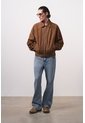 Chaqueta Bomber En Gamuza Croco Para Hombre Chaqueta Bomber En Gamuza Croco Para Hombre Cafe XL VÉLEZ de Vélez
