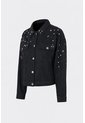 Chaqueta Black Para Mujer Silueta Trucker Chaqueta Black Para Mujer Silueta Trucker Negro L VÉLEZ de Vélez