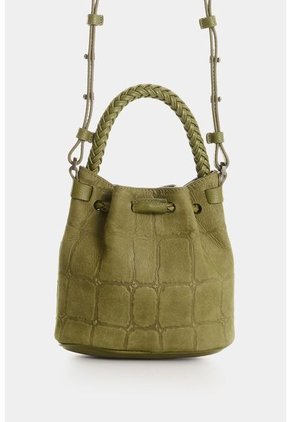 Bandolera En Gamuza Para Mujer Bruma Bandolera En Gamuza Para Mujer Bruma Verde Oliva VÉLEZ