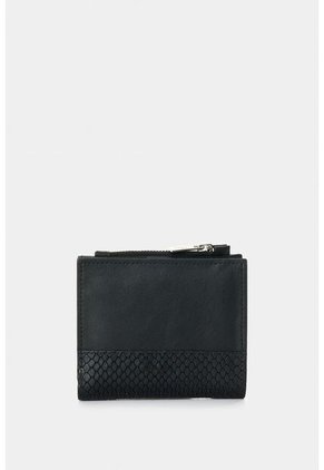 Billetera De Cuero Grabado Para Mujer Golden Billetera De Cuero Grabado Para Mujer Golden Negro VÉLEZ