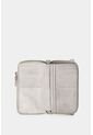 Porta Chequera Ibiza De Cuero Para Mujer Cadena Porta Chequera Ibiza De Cuero Para Mujer Cadena Gris VÉLEZ de Vélez