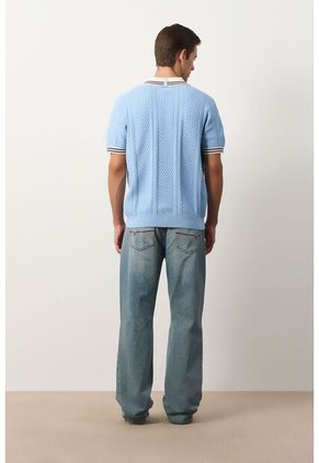 Polo Manga Corta Para Hombre Polo Manga Corta Para Hombre Azul Claro M VÉLEZ