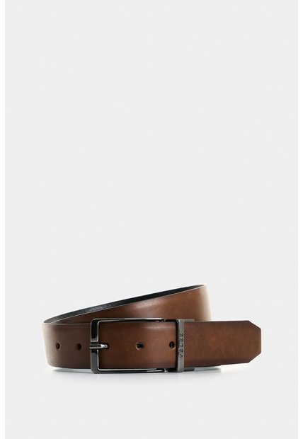 Cinturón Doble Faz De Cuero Para Hombre Nila Cinturón Doble Faz De Cuero Para Hombre Nila Miel 34 VÉLEZ