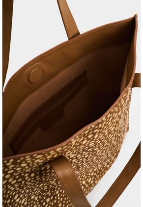 Tote Bag En Cuero Pelo Deer Print Para Mujer Tote Bag En Cuero Pelo Deer Print Para Mujer Miel VÉLEZ