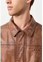 Chaqueta Bomber En Cuero Envejecido Para Hombre Chaqueta Bomber En Cuero Envejecido Para Hombre Cafe S VÉLEZ de Vélez