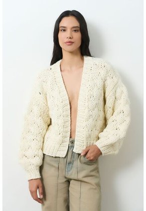 Cardigan Tejido Para Mujer Luzia Cardigan Tejido Para Mujer Luzia Crema S VÉLEZ