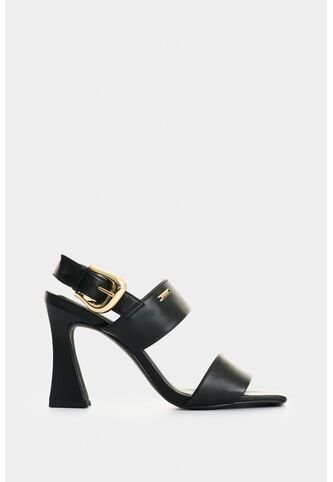 Sandalia Tacón De Cuero Para Mujer Kira Sandalia Tacón De Cuero Para Mujer Kira Negro 35 VÉLEZ Vélez