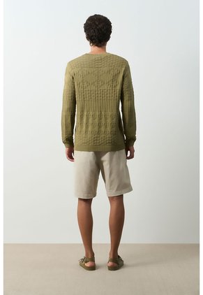 Sweater Tejido Ayar Para Hombre Regular Fit Sweater Tejido Ayar Para Hombre Regular Fit Verde XL VÉLEZ