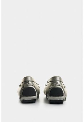 Mocasines De Cuero Folia Para Mujer Gorgonia Mocasines De Cuero Folia Para Mujer Gorgonia Grafito 38 VÉLEZ